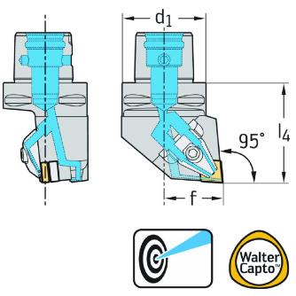 ワルタージャパン（株） 旋削ホルダー リジットクランプ C8 旋削ホルダー　リジットクランプ C8-DCLNR-55080-12-P