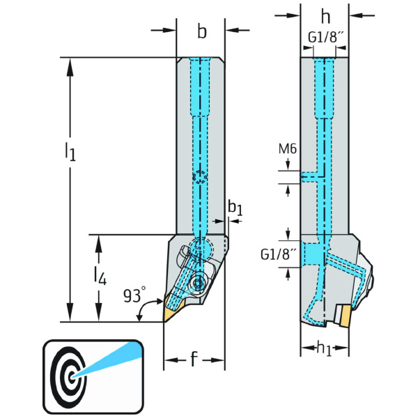 ワルタージャパン（株） シャンク工具 リジットクランプ DDJCL シャンク工具　リジットクランプ DDJCL2525X11-P