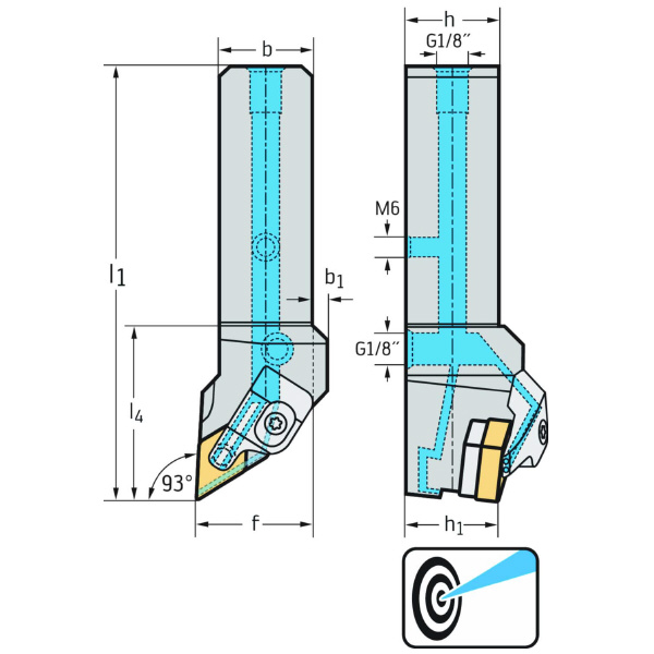 ワルタージャパン（株） シャンク工具 リジットクランプ DDJNL シャンク工具　リジットクランプ DDJNL2525X15-P