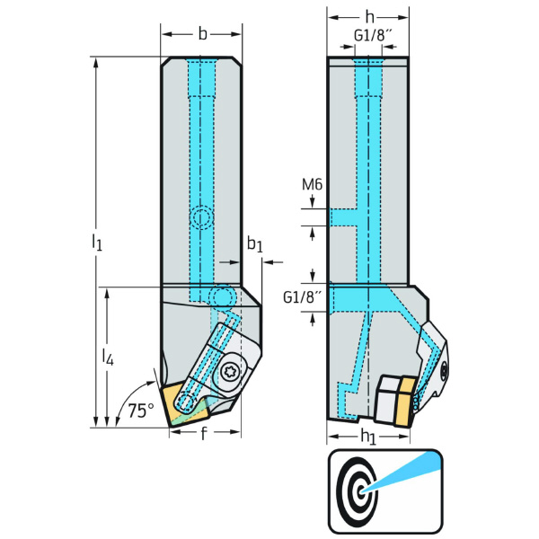 ワルタージャパン（株） シャンク工具 リジットクランプ DSBNL シャンク工具　リジットクランプ DSBNL2525X12-P