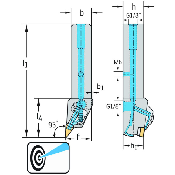 ワルタージャパン（株） シャンク工具 リジットクランプ DVJBL シャンク工具　リジットクランプ DVJBL2525X16-P