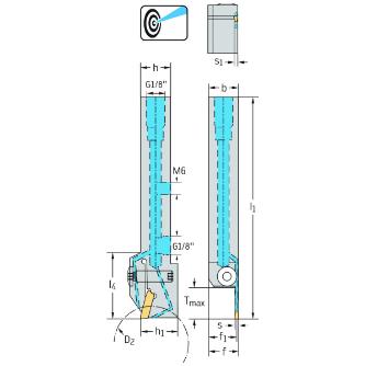 ワルタージャパン（株） シャンク工具 リジットクランプ G1011 シャンク工具　リジットクランプ G1011.2020R-3T12GX24-P