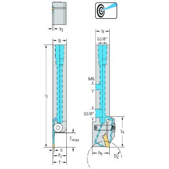 ワルタージャパン（株） シャンク工具 リジットクランプ G1011 シャンク工具　リジットクランプ G1011.2525L-3T12GX24-P