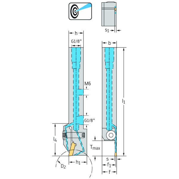 ワルタージャパン（株） シャンク工具 リジットクランプ G1011 シャンク工具　リジットクランプ G1011.2525R-3T12GX24-P