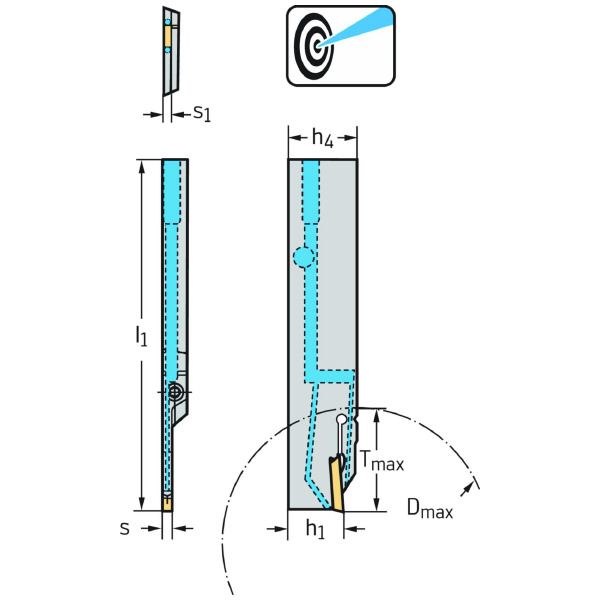 ワルタージャパン（株） 強化型突切りブレード コントラ G1041 強化型突切りブレード　コントラ G1041.32L-3T33GX34-P