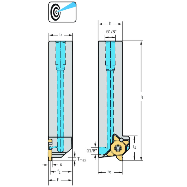 ワルタージャパン（株） シャンク 外径溝加工 G3011 シャンク　外径溝加工 G3011.12L-MX22-2-P