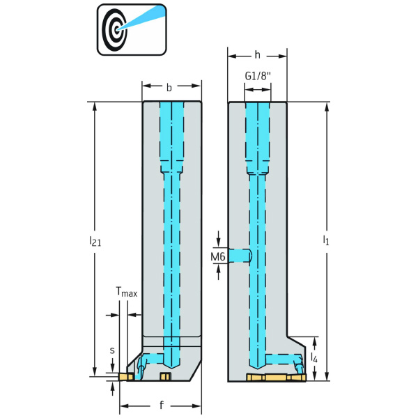 ワルタージャパン（株） シャンク 外径溝加工 G3021 シャンク　外径溝加工 G3021-2020L-MX22-2-P