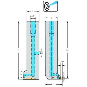 ワルタージャパン（株） シャンク 外径溝加工 G3021 シャンク　外径溝加工 G3021-2020R-MX22-2-P