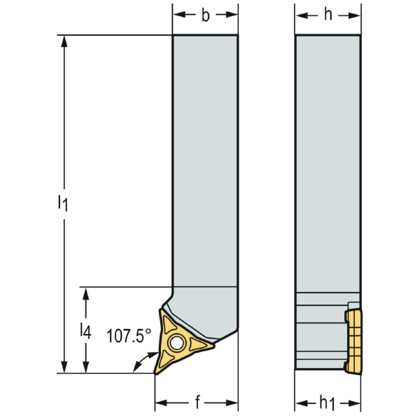 ワルタージャパン（株） シャンク工具 倣い旋削システム W1011 シャンク工具　倣い旋削システム W1011-1616L-WL25