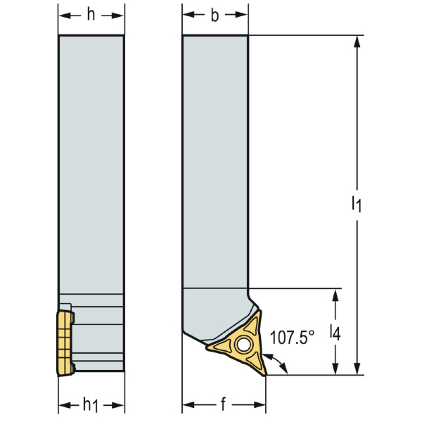 ワルタージャパン（株） シャンク工具 倣い旋削システム W1011 シャンク工具　倣い旋削システム W1011-1616R-WL25