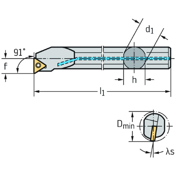 ワルタージャパン（株） ボーリングバー スクリュークランプ A06F ボーリングバー　スクリュークランプ A06F-STFCR06