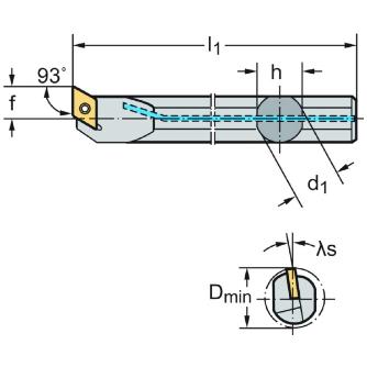 ワルタージャパン（株） ボーリングバー スクリュークランプ A12M ボーリングバー　スクリュークランプ A12M-SDUCL07