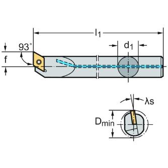 ワルタージャパン（株） ボーリングバー スクリュークランプ A12M ボーリングバー　スクリュークランプ A12M-SDUCL07-R