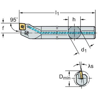 ワルタージャパン（株） ボーリングバー レバークランプ A16R ボーリングバー　レバークランプ A16R-PCLNL09