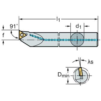 ワルタージャパン（株） ボーリングバー スクリュークランプ A16R ボーリングバー　スクリュークランプ A16R-STFCL11-R