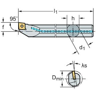 ワルタージャパン（株） ボーリングバー スクリュークランプ A16T ボーリングバー　スクリュークランプ A16T-SCLPL3