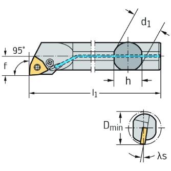 ワルタージャパン（株） ボーリングバー レバークランプ A20S ボーリングバー　レバークランプ A20S-PWLNR06