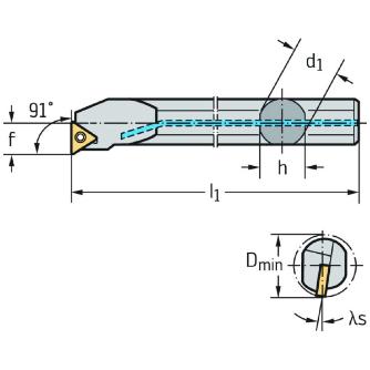 ワルタージャパン（株） ボーリングバー スクリュークランプ A20S ボーリングバー　スクリュークランプ A20S-STFCR11