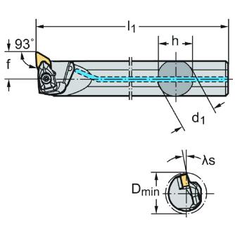 ワルタージャパン（株） ボーリングバー リジットクランプ A25T ボーリングバー　リジットクランプ A25T-DDUNL11