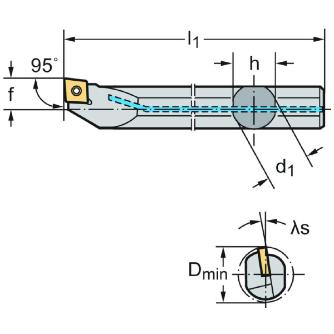 ワルタージャパン（株） ボーリングバー スクリュークランプ A25T ボーリングバー　スクリュークランプ A25T-SCLCL09