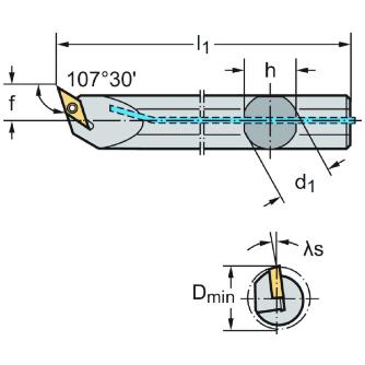ワルタージャパン（株） ボーリングバー スクリュークランプ A25T ボーリングバー　スクリュークランプ A25T-SVQBL11