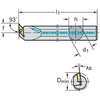 ワルタージャパン（株） ボーリングバー スクリュークランプ A25T ボーリングバー　スクリュークランプ A25T-SVUBL11