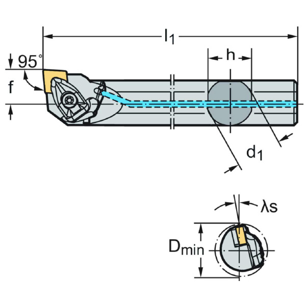 ワルタージャパン（株） ボーリングバー リジットクランプ A32T ボーリングバー　リジットクランプ A32T-DCLNL12