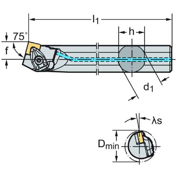 ワルタージャパン（株） ボーリングバー リジットクランプ A32T ボーリングバー　リジットクランプ A32T-DSKNL12