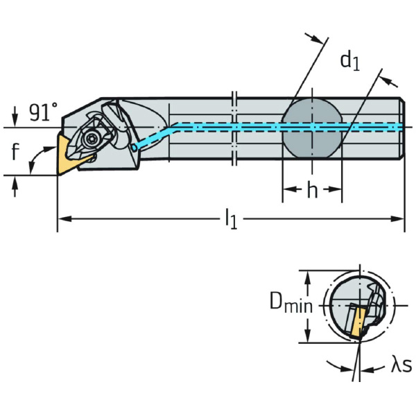 ワルタージャパン（株） ボーリングバー リジットクランプ A32T ボーリングバー　リジットクランプ A32T-DTFNR16