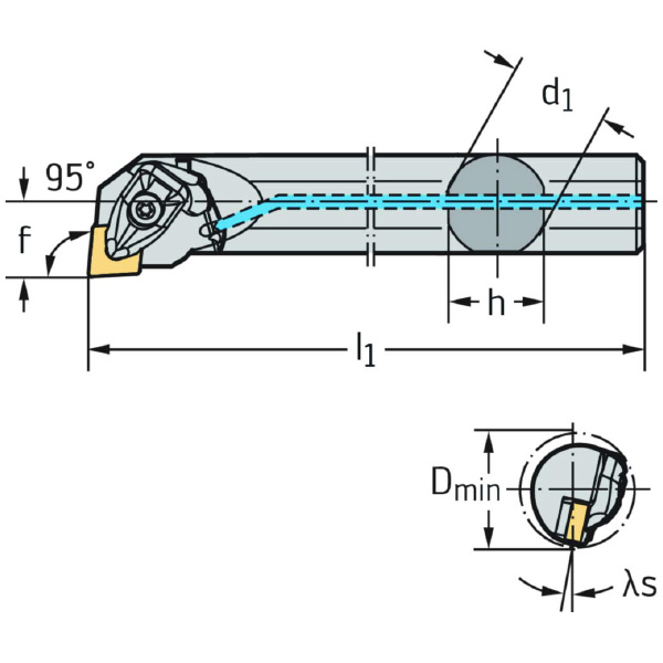 ワルタージャパン（株） ボーリングバー リジットクランプ A40T ボーリングバー　リジットクランプ A40T-DCLNR12