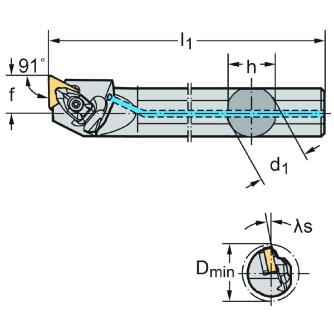 ワルタージャパン（株） ボーリングバー リジットクランプ A40T ボーリングバー　リジットクランプ A40T-DTFNL16