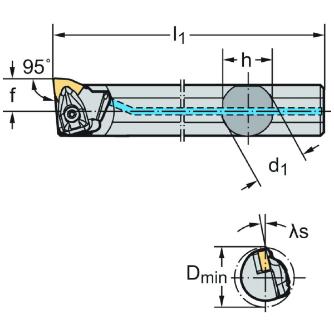 ワルタージャパン（株） ボーリングバー リジットクランプ A40T ボーリングバー　リジットクランプ A40T-DWLNL10