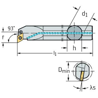 ワルタージャパン（株） ボーリングバー レバークランプ A40T ボーリングバー　レバークランプ A40T-PDUNR15
