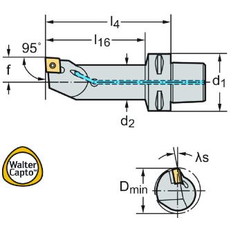ワルタージャパン（株） ボーリングバー スクリュークランプ C5 ボーリングバー　スクリュークランプ C5-SCLCL-22110-12