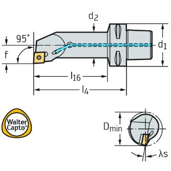 ワルタージャパン（株） ボーリングバー スクリュークランプ C5 ボーリングバー　スクリュークランプ C5-SCLCR-27140-12