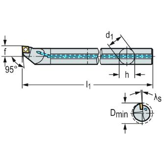 ワルタージャパン（株） ボーリングバー スクリュークランプ E06M ボーリングバー　スクリュークランプ E06M-SCLPL2