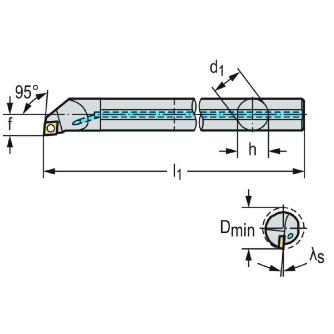 ワルタージャパン（株） ボーリングバー スクリュークランプ E08R ボーリングバー　スクリュークランプ E08R-SCLPR2
