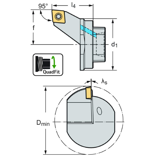 ワルタージャパン（株） 交換式ヘッド スクリュークランプ Q25 交換式ヘッド　スクリュークランプ Q25-SCLCL-17020-09