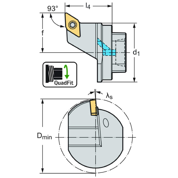 ワルタージャパン（株） 交換式ヘッド スクリュークランプ Q25 交換式ヘッド　スクリュークランプ Q25-SDUCL-17020-11