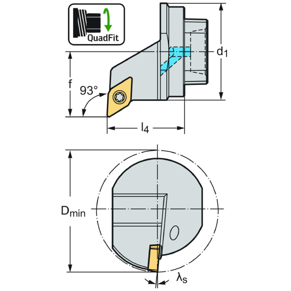 ワルタージャパン（株） 交換式ヘッド スクリュークランプ Q25 交換式ヘッド　スクリュークランプ Q25-SDUCR-17020-11