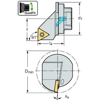 ワルタージャパン（株） 交換式ヘッド スクリュークランプ Q25 交換式ヘッド　スクリュークランプ Q25-STFCR-17020-11