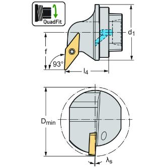 ワルタージャパン（株） 交換式ヘッド スクリュークランプ Q25 交換式ヘッド　スクリュークランプ Q25-SVUBR-17020-11