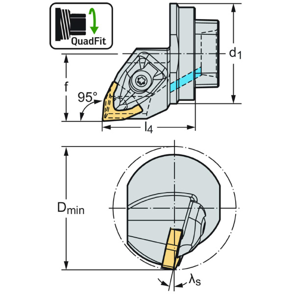 ワルタージャパン（株） 交換式ヘッド リジットクランプ Q32 交換式ヘッド　リジットクランプ Q32-DWLNR-22032-06