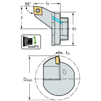 ワルタージャパン（株） 交換式ヘッド スクリュークランプ Q32 交換式ヘッド　スクリュークランプ Q32-SCLCL-22032-12