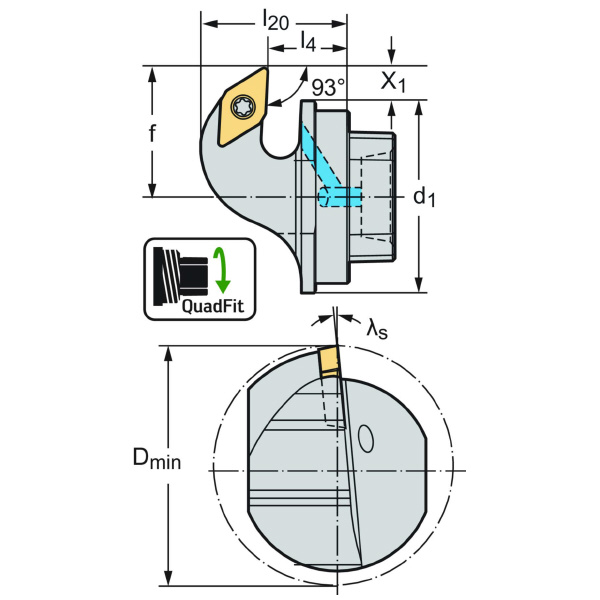 ワルタージャパン（株） 交換式ヘッド スクリュークランプ Q50 交換式ヘッド　スクリュークランプ Q50-SDUCL-32017-11X