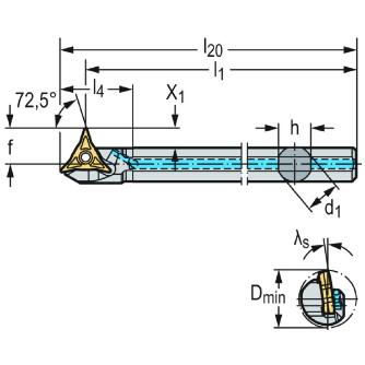 ワルタージャパン（株） ボーリングバー 倣い旋削システム W1210 ボーリングバー　倣い旋削システム W1210-12ML-WL17