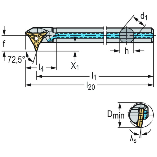 ワルタージャパン（株） ボーリングバー 倣い旋削システム W1210 ボーリングバー　倣い旋削システム W1210-16RR-WL17