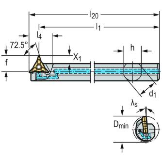 ワルタージャパン（株） ボーリングバー 倣い旋削システム W1210 ボーリングバー　倣い旋削システム W1210-25TL-WL25