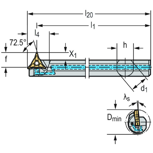 ワルタージャパン（株） ボーリングバー 倣い旋削システム W1210 ボーリングバー　倣い旋削システム W1210-25TL-WL25