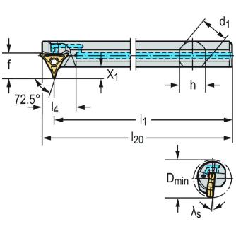 ワルタージャパン（株） ボーリングバー 倣い旋削システム W1210 ボーリングバー　倣い旋削システム W1210-32TR-WL25